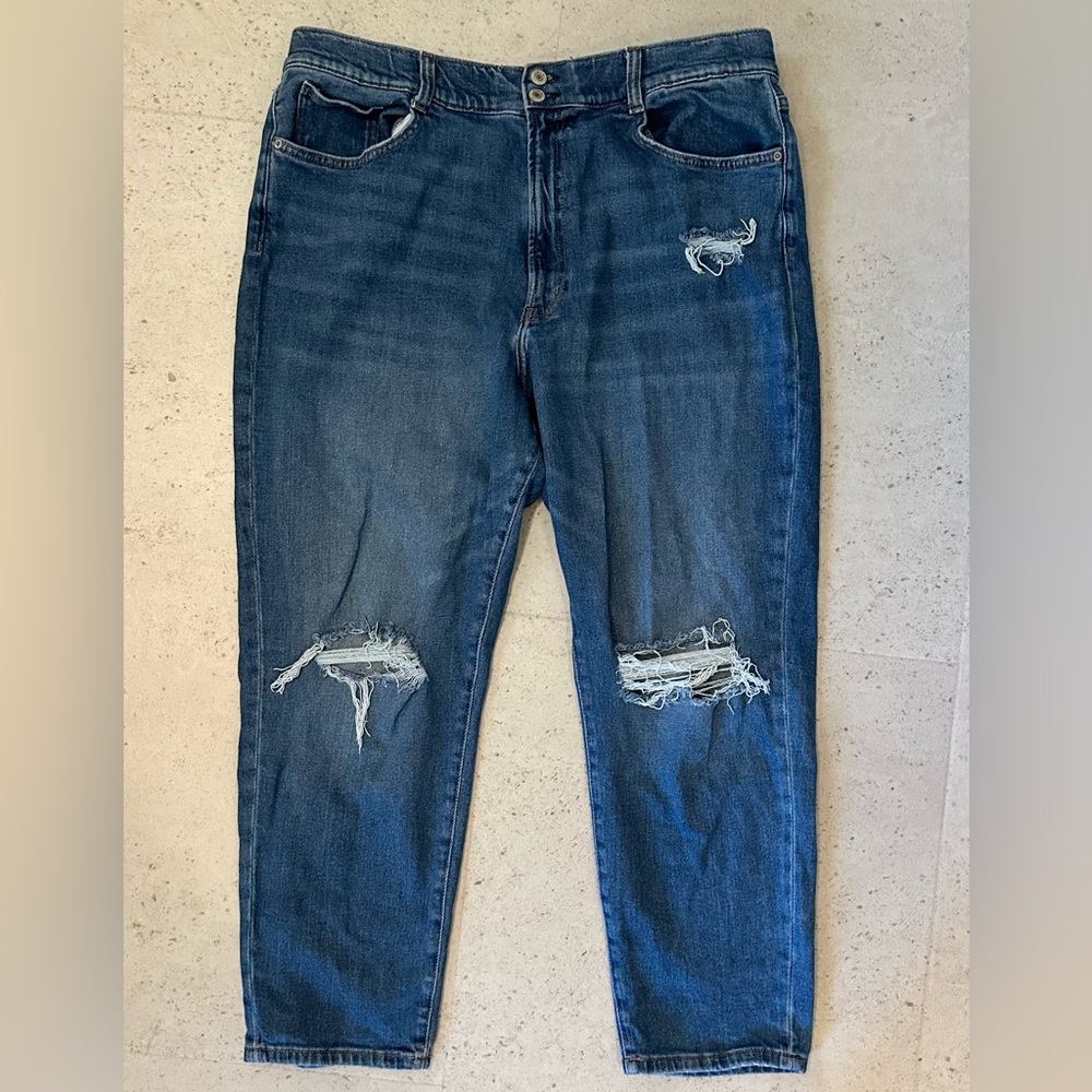Women’s Distressed Mom Jeans